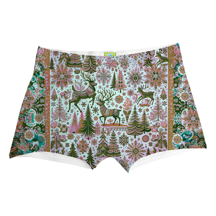 Christmas Deer Boxer Man Underwear Beachwear Loungewear