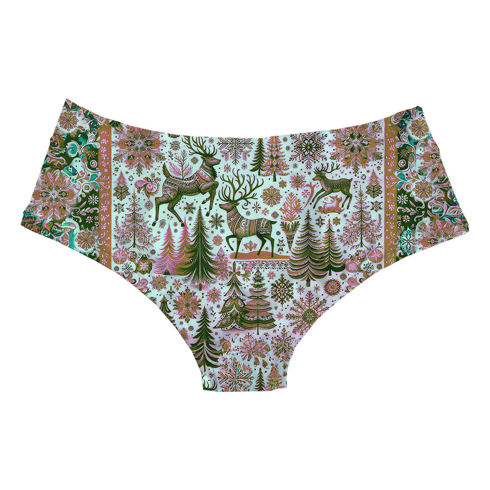 Christmas Deer Hipster Woman Underwear Beachwear Loungewear