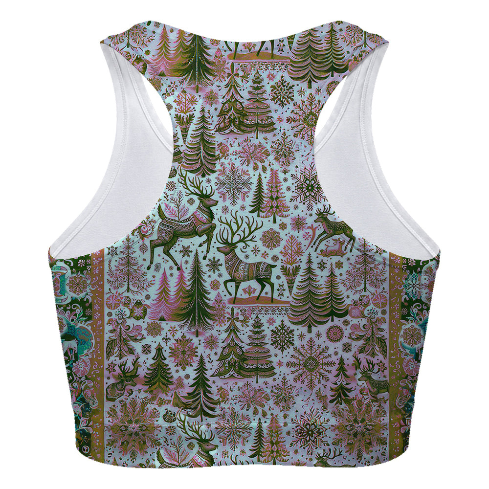 Christmas Deer Sport Bra Woman Underwear Beachwear Loungewear