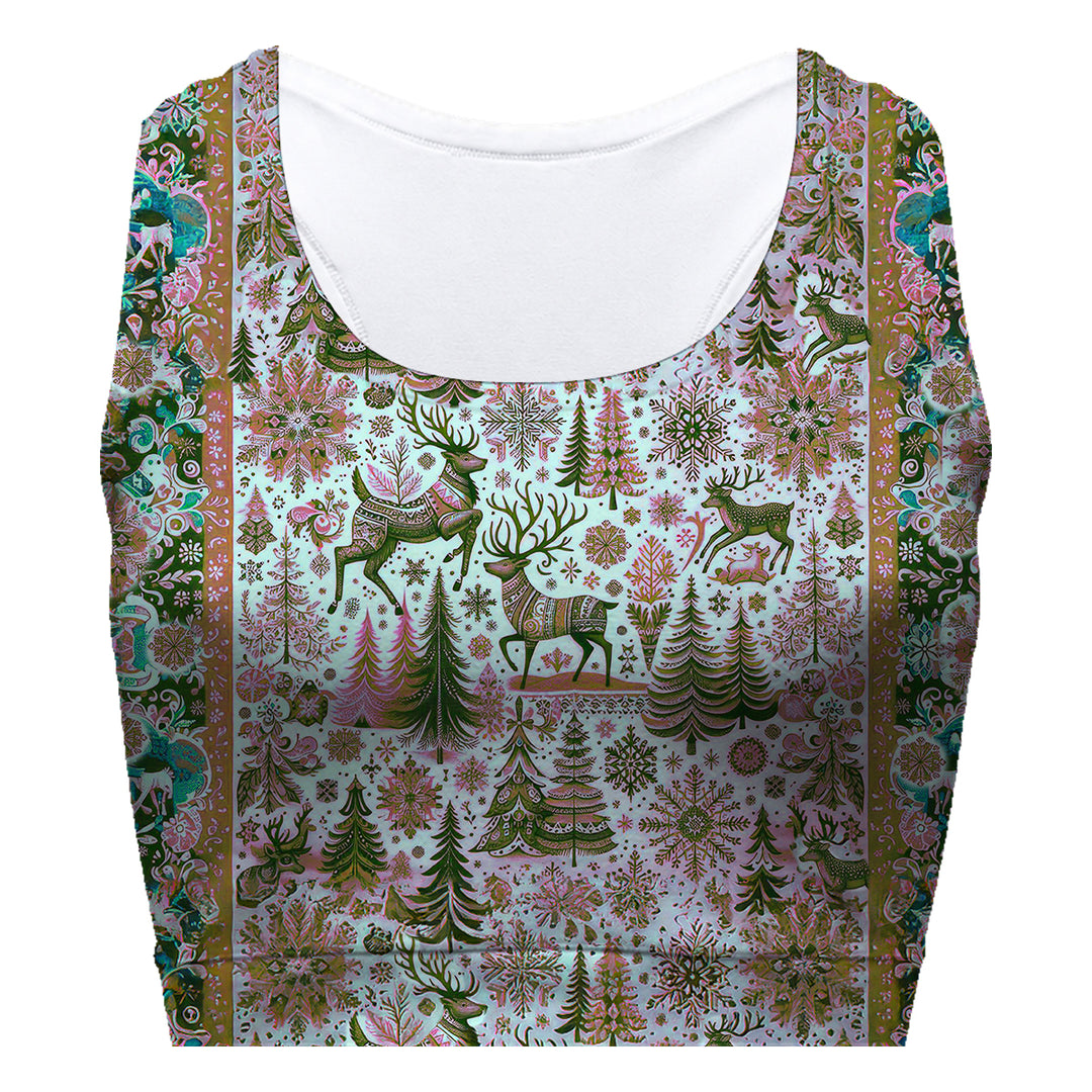 Christmas Deer Sport Bra Woman Underwear Beachwear Loungewear