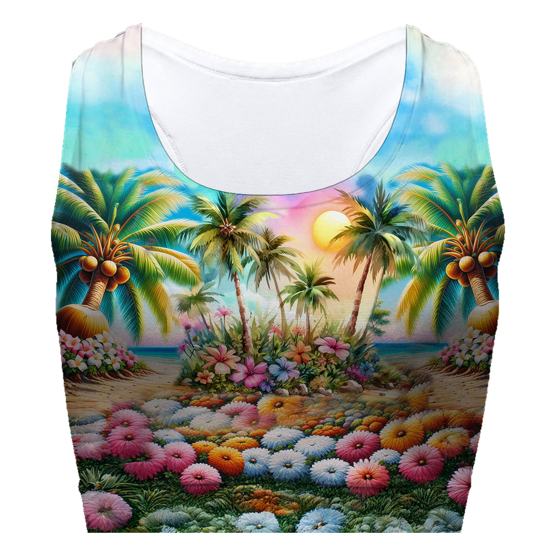 Coconut Island Sport Bra Woman Underwear Beachwear Loungewear