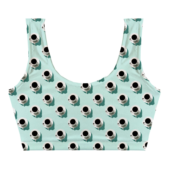 Coffee Mint Crop Top Woman Underwear Beachwear Loungewear