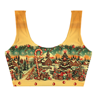 Country Christmas Crop Top Woman Underwear Beachwear Loungewear