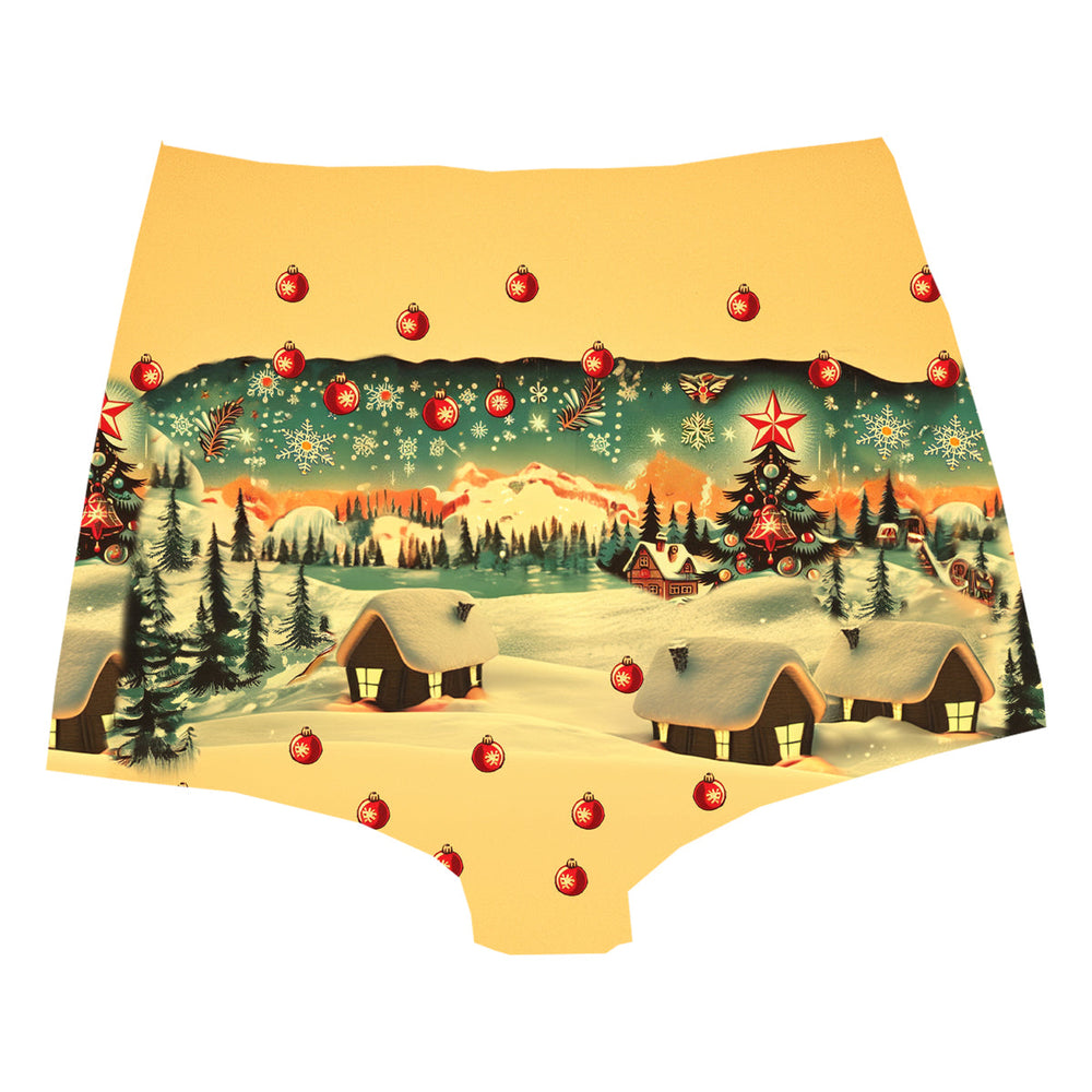 Country Christmas Highwaist Woman Underwear Beachwear Loungewear