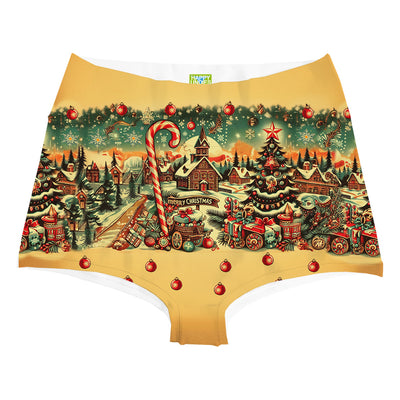 Country Christmas Highwaist Woman Underwear Beachwear Loungewear