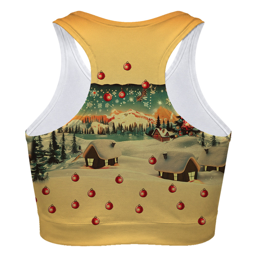 Country Christmas Sport Bra Woman Underwear Beachwear Loungewear