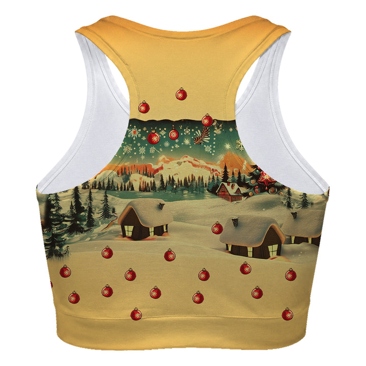 Country Christmas Sport Bra Woman Underwear Beachwear Loungewear