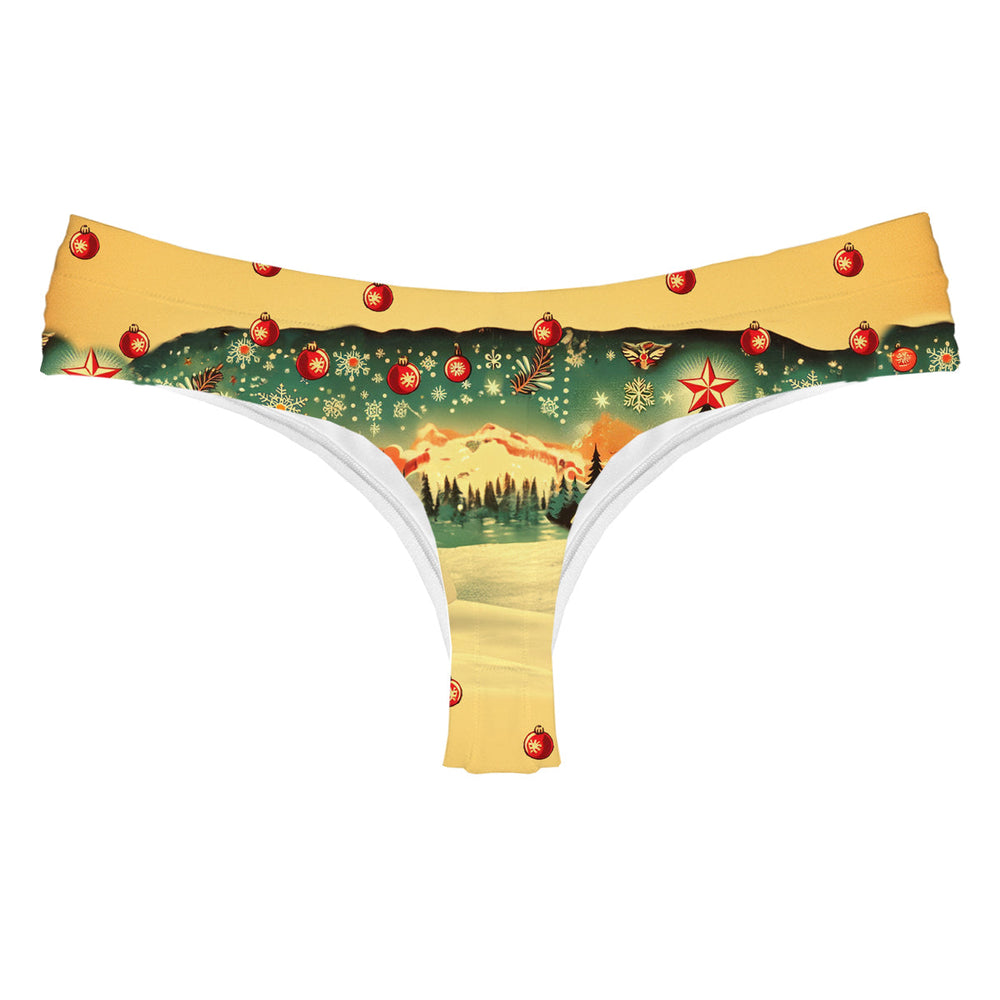 Country Christmas String Woman Underwear Beachwear Loungewear
