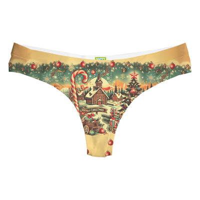 Country Christmas String Woman Underwear Beachwear Loungewear