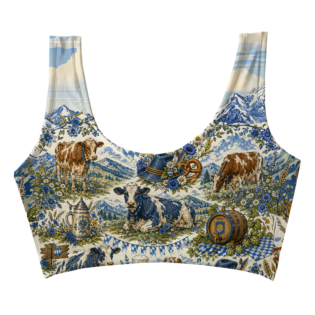 Cozy Bavaria Crop Top Woman Underwear Beachwear Loungewear