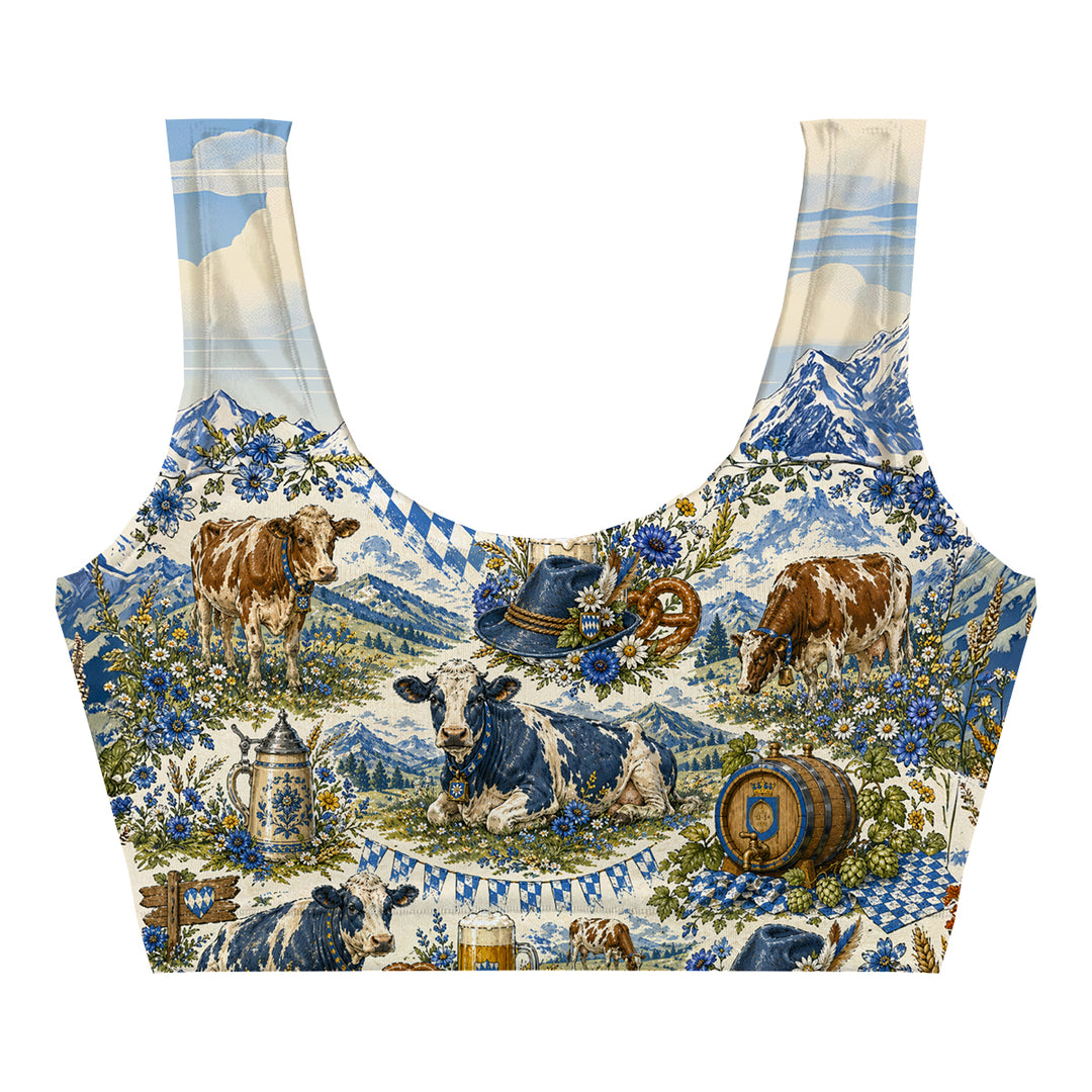 Cozy Bavaria Crop Top Woman Underwear Beachwear Loungewear