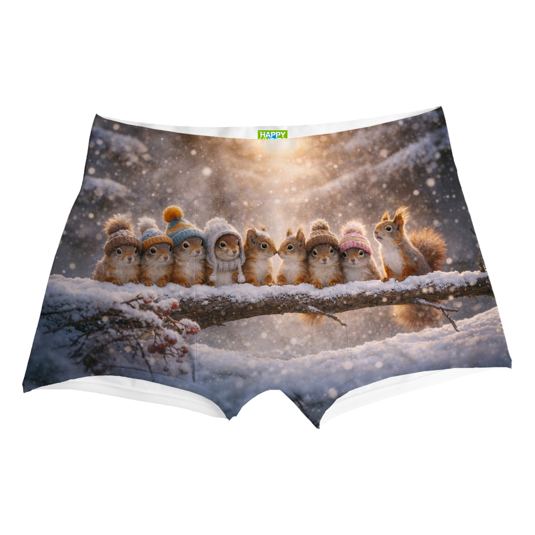Cozy Squirrels Boxer Man Underwear Beachwear Loungewear