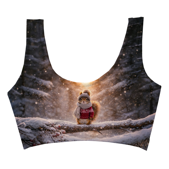 Cozy Squirrels Crop Top Woman Underwear Beachwear Loungewear