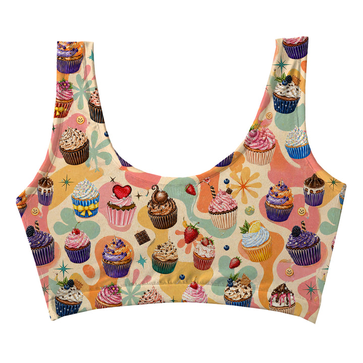 Cupcakes Crop Top Woman Underwear Beachwear Loungewear