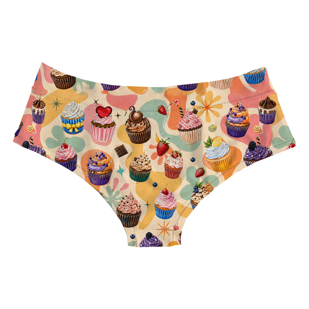 Cupcakes Hipster Woman Underwear Beachwear Loungewear