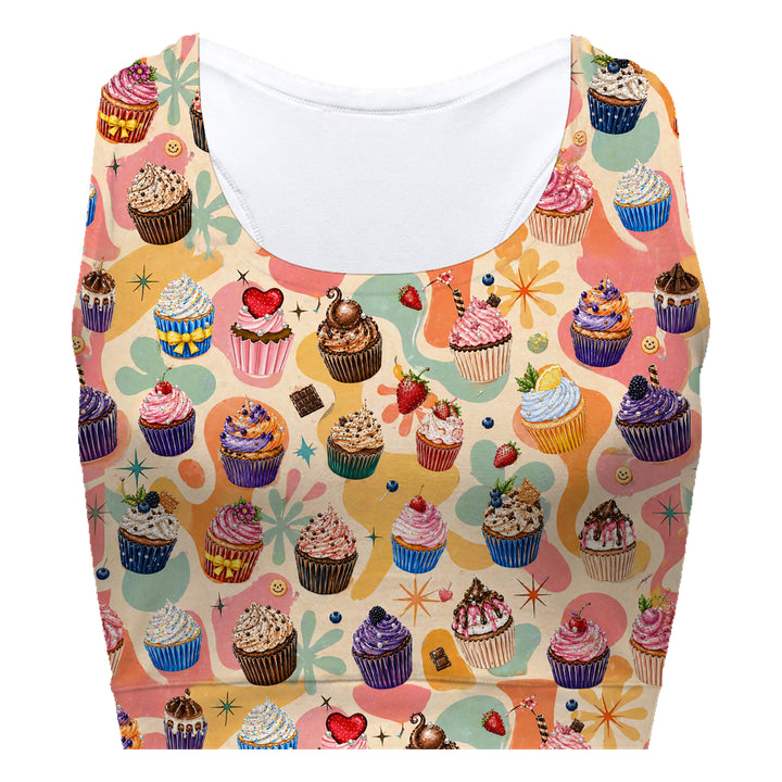 Cupcakes Sport Bra Woman Underwear Beachwear Loungewear