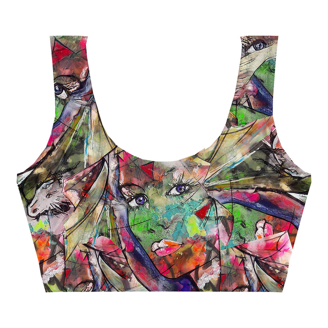 Cyber Girl Crop Top Front