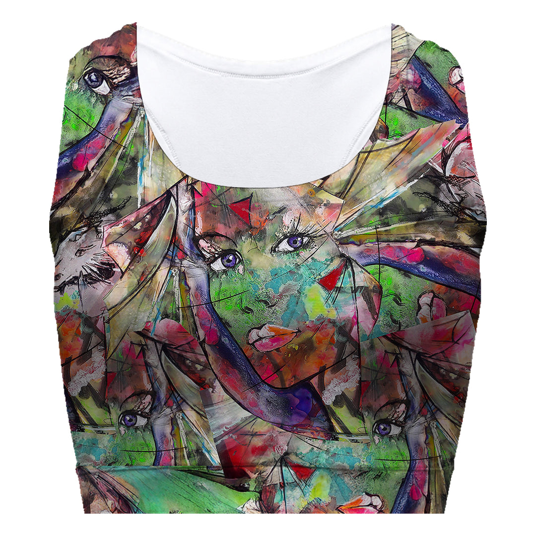Cyber Girl Sport Bra Woman Underwear Beachwear Loungewear