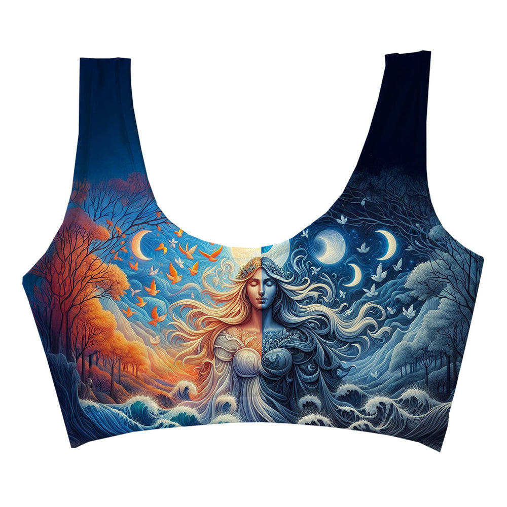Day And Night Crop Top Woman Underwear Beachwear Loungewear