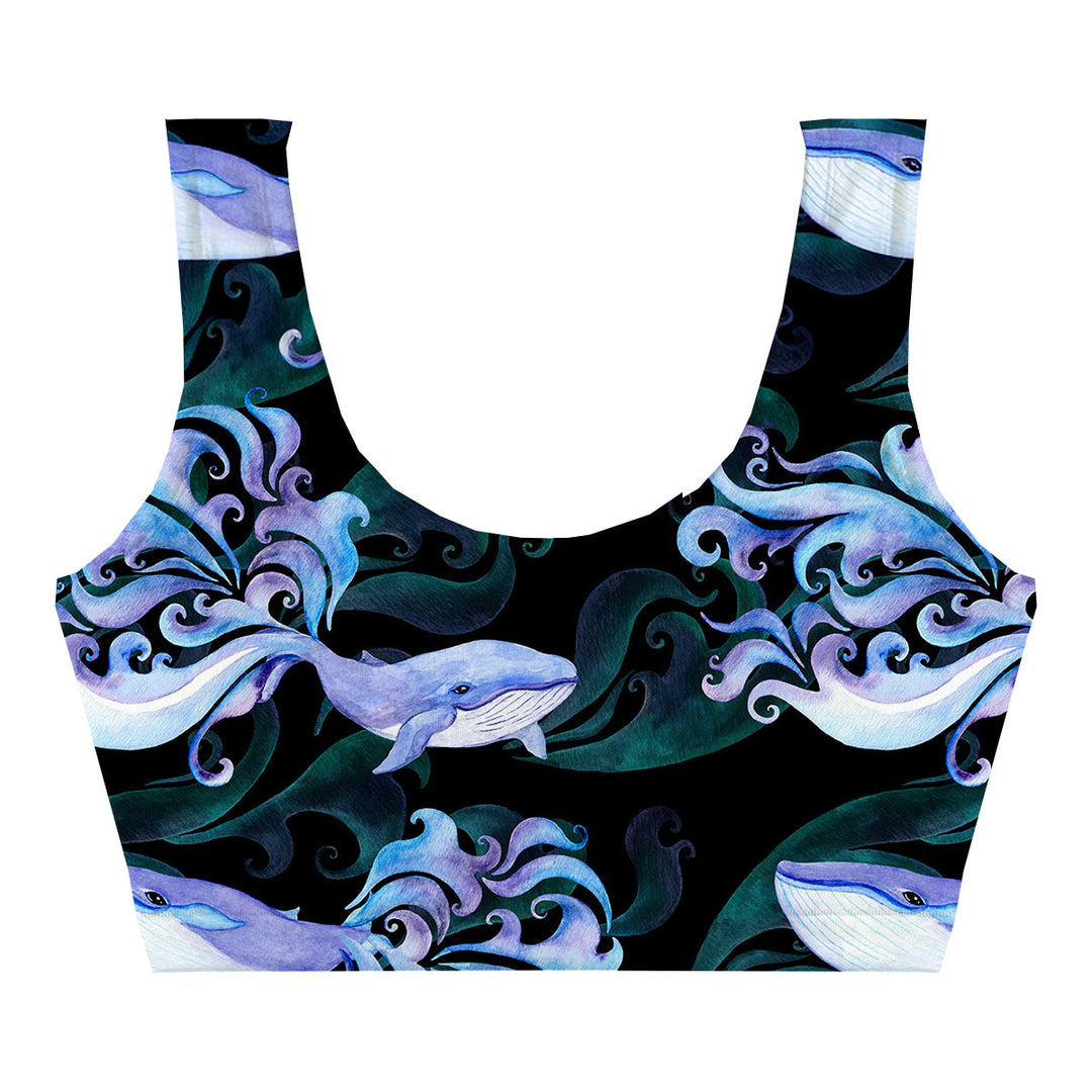 Deep Water Crop Top Front