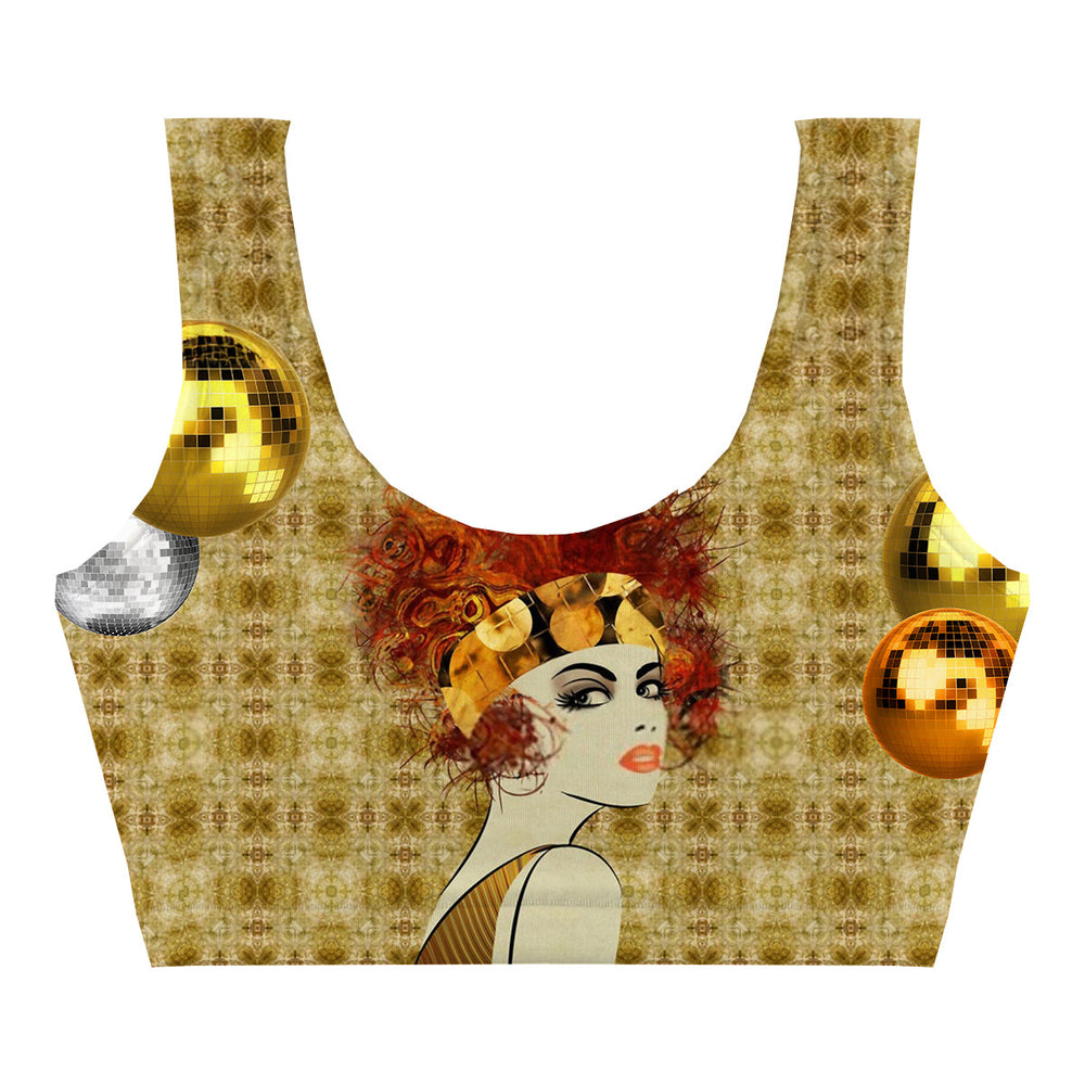 Disco Girl Crop Top Back