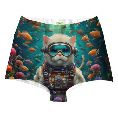 Diving Cat Highwaist Front