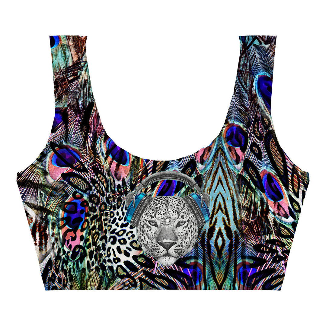 Dj Tiger Crop Top Front
