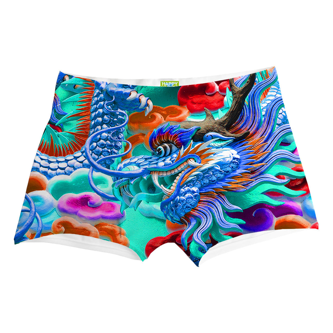 Dragon Blue Boxer Front