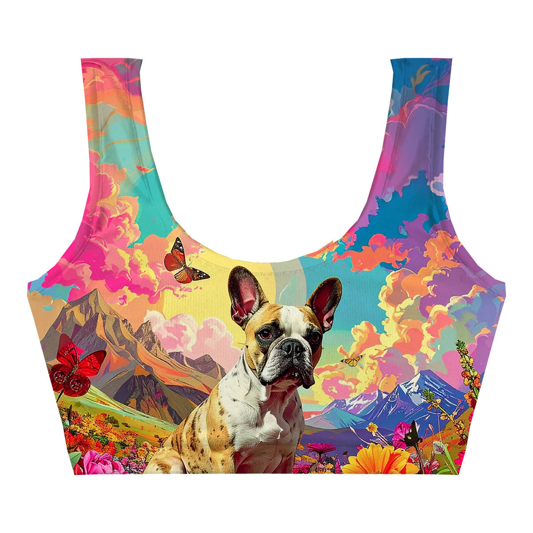 Dreaming Dog Crop Top Woman Underwear Beachwear Loungewear
