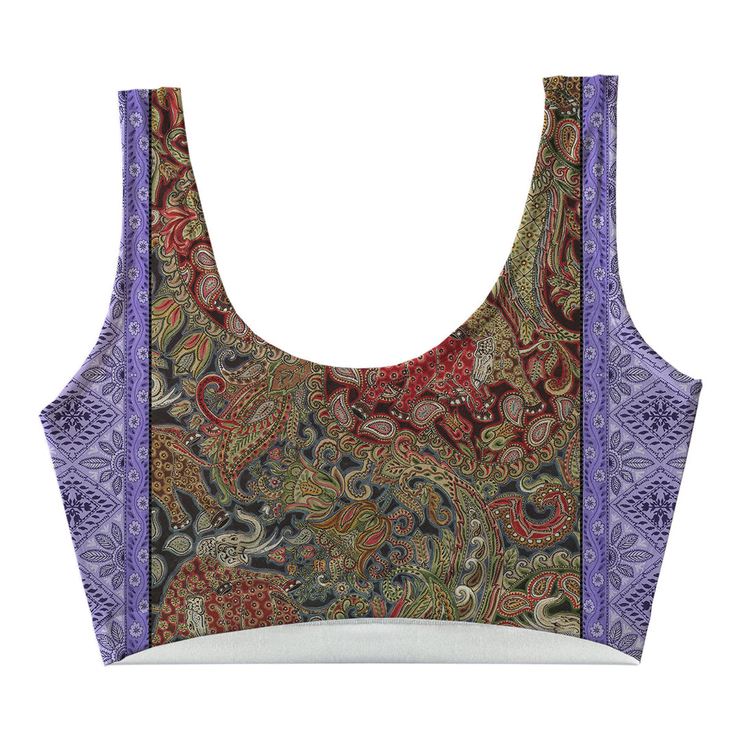 Elefant Batik Crop Top Front