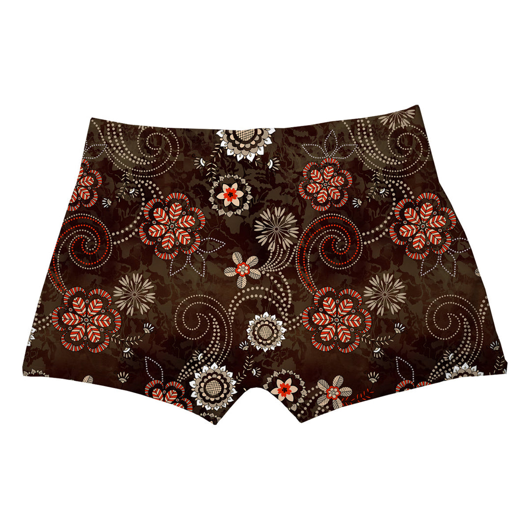 Ethnic Flowers Boxer Man Underwear Beachwear Loungewear