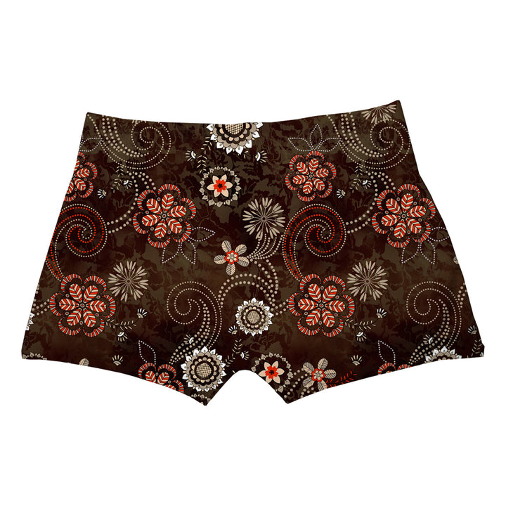 Ethnic Flowers Boxer Man Underwear Beachwear Loungewear