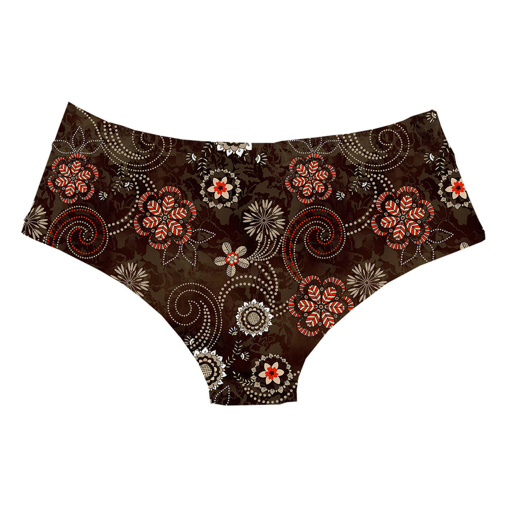 Ethnic Flowers Hipster Woman Underwear Beachwear Loungewear