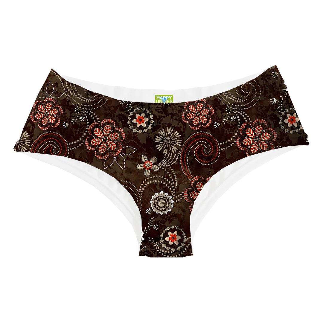 Ethnic Flowers Hipster Woman Underwear Beachwear Loungewear