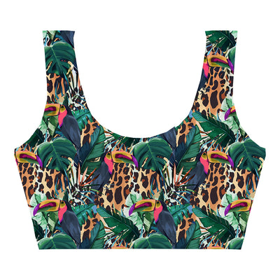 Exotic Tucans Crop Top Front