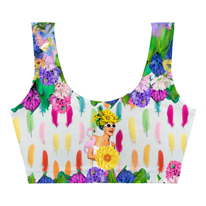 Feather Queen Crop Top Back