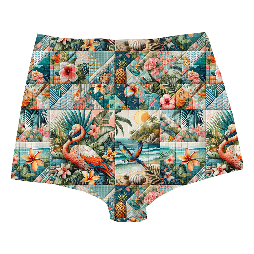 Flamingo Patchwork Highwaist