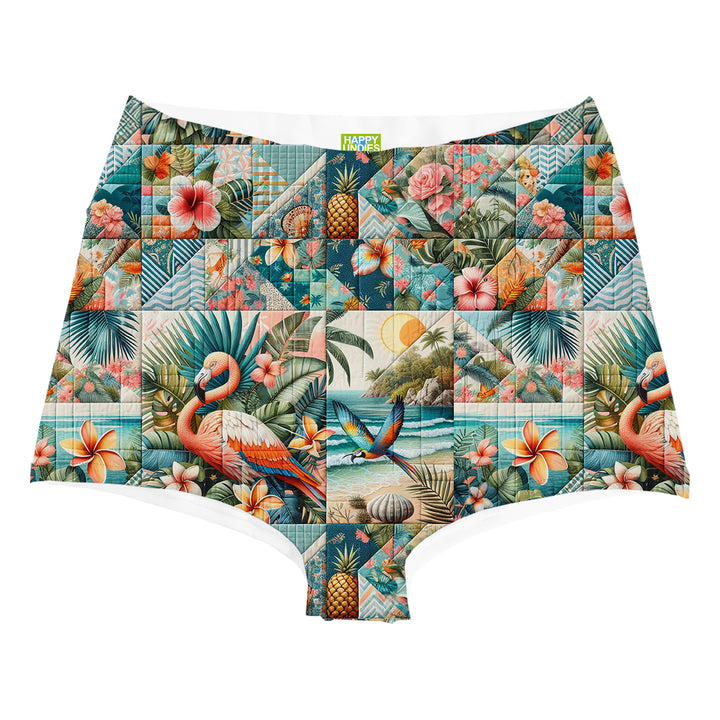 Flamingo Patchwork Highwaist