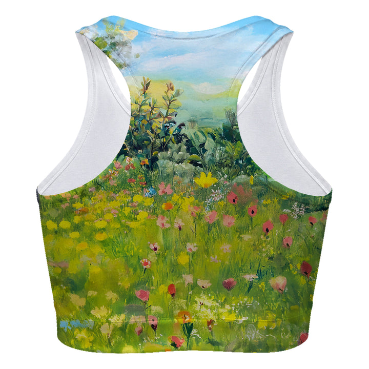 Flower Dog Sport Bra Woman Underwear Beachwear Loungewear