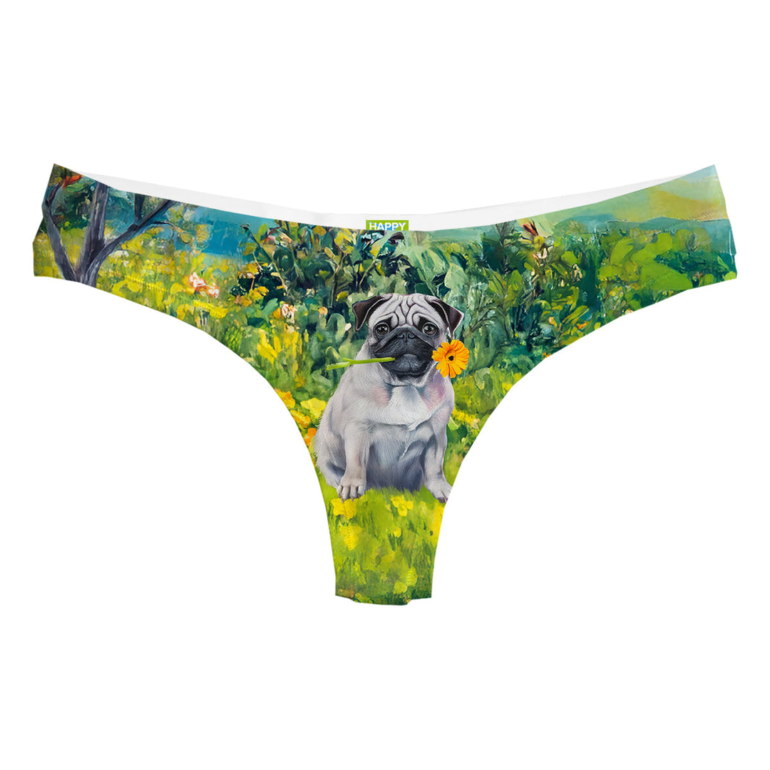 Flower Dog String Front
