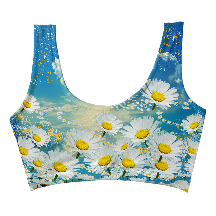 Flower Trip Crop Top Woman Underwear Beachwear Loungewear