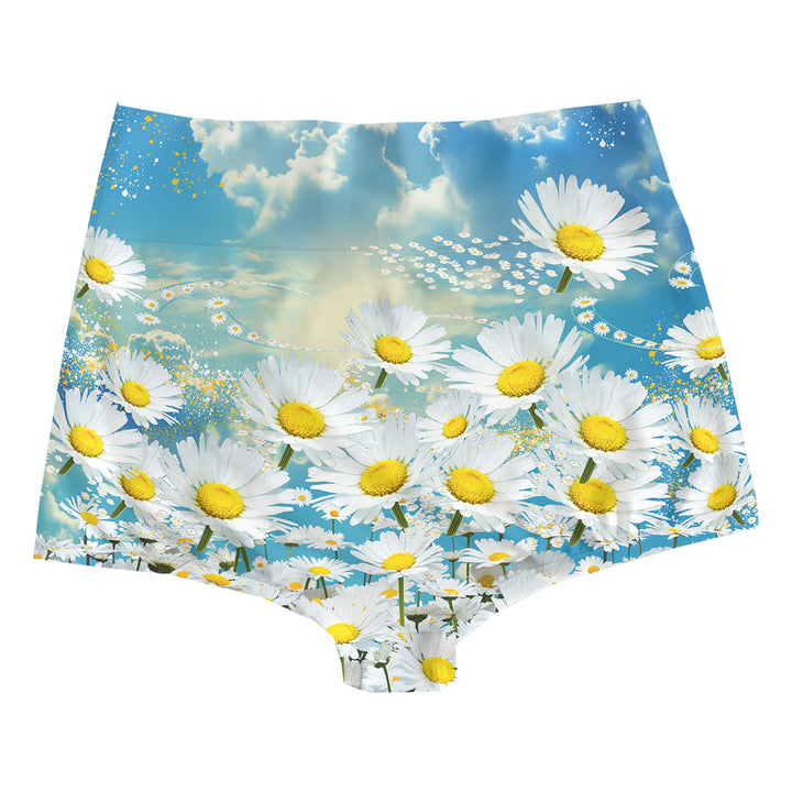 Flower Trip Highwaist Woman Underwear Beachwear Loungewear