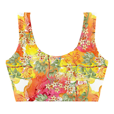 Flowers Of Fall Crop Top Front