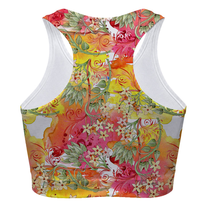 Flowers Of Fall Sport Bra Woman Underwear Beachwear Loungewear