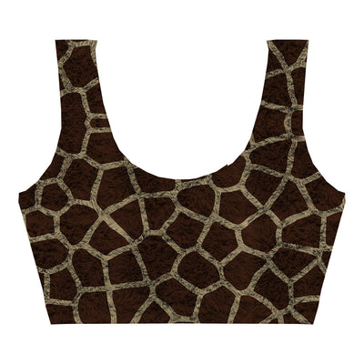 Giraffe Skin Crop Top Woman Underwear Beachwear Loungewear