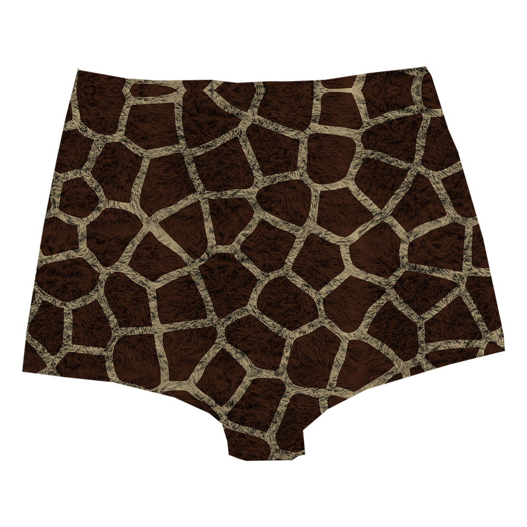 Giraffe Skin Highwaist Woman Underwear Beachwear Loungewear