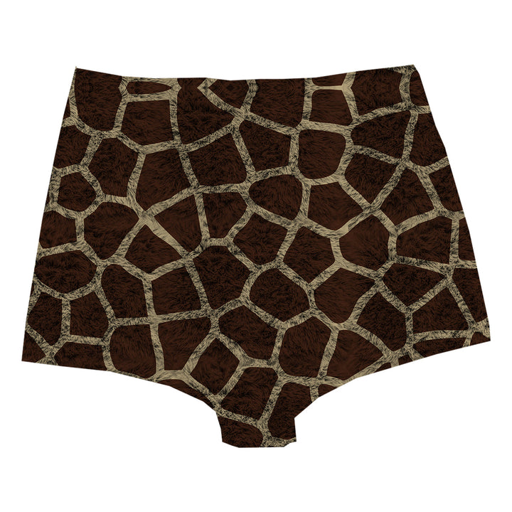 Giraffe Skin Highwaist Woman Underwear Beachwear Loungewear