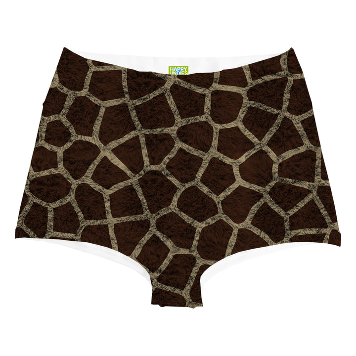 Giraffe Skin Highwaist Woman Underwear Beachwear Loungewear