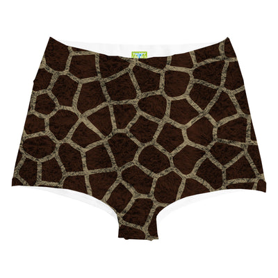 Giraffe Skin Highwaist Woman Underwear Beachwear Loungewear