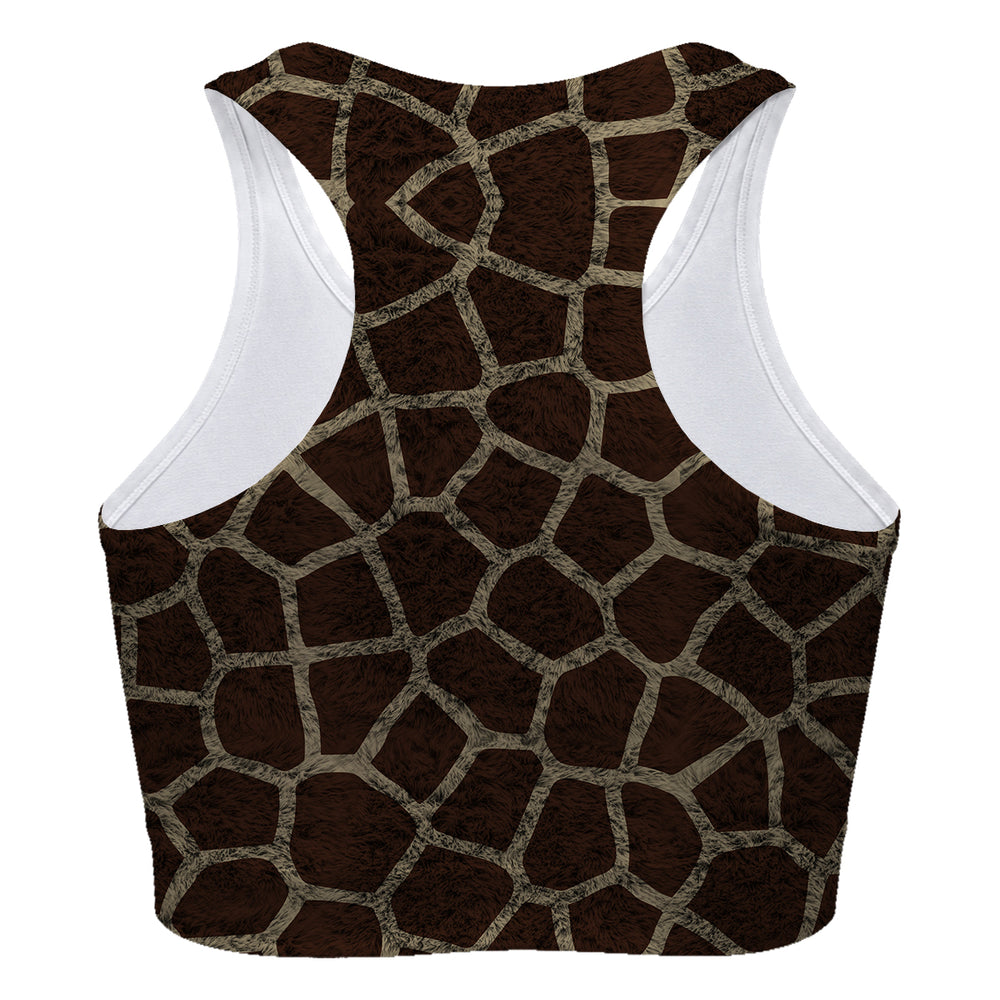 Giraffe Skin Sport Bra Woman Underwear Beachwear Loungewear